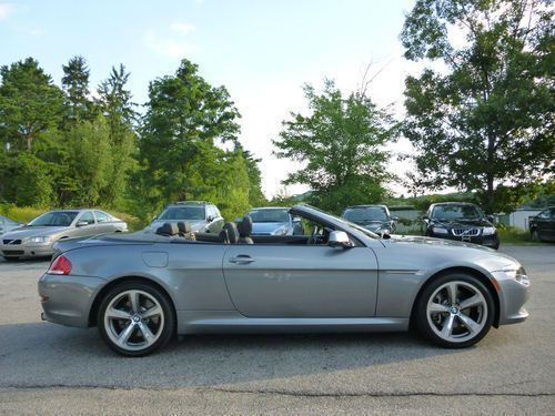 Bmw 650i convertible, premium sound, cold weather + sport package, certified!