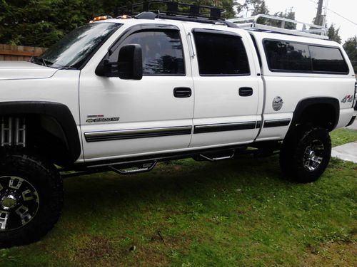 Chevy 2500hd crew cab duramax 4x4 lifted 6'' canopy winch totally rebuilt 2010