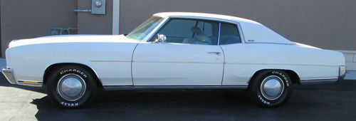 1972 chevy white monte carlo california car vinyl top 2-door chevrolet 71,214 mi
