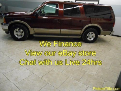 01 excursion limited 2wd 7.3 diesel 3rd row leather heated seats we finance tx
