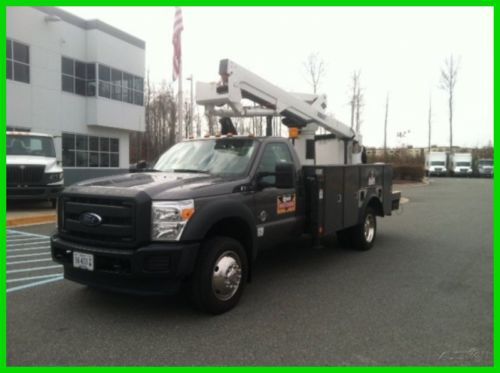 2012 used ford truck with versalift bucket, turbo 6.7l v8, automatic 4wd
