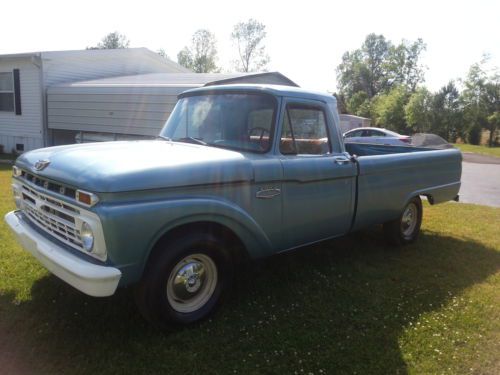 1965 f100 longbed pickup with v8 engine