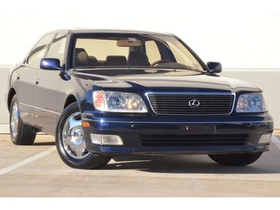 1999 lexus ls400 no reserve leather s/roof fresh trade very clean chrome whls