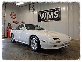 90 white convertible rotary engine 5 speed manual standard black clean new power