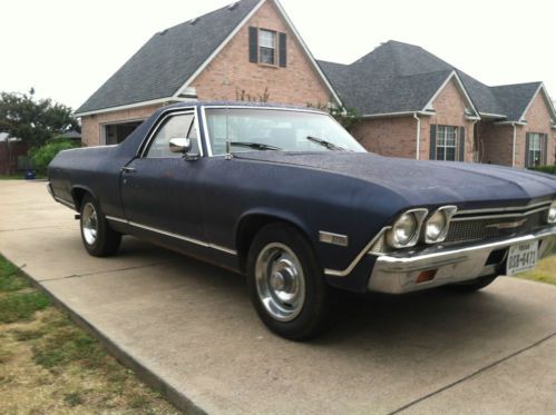 1968 chevy el camino, running and driving 327 v8, 3 speed, texas