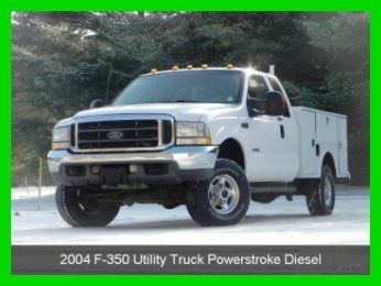 2004 ford f350 lariat extended cab w/8ft stahl utility 6.0l power stroke diesel