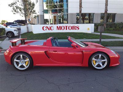 2005 porsche carrera gt / only 1,586 miles / guards red / clutch inspected / cgt