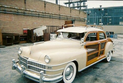 Unrestored 1948 chrysler town &amp; country woody