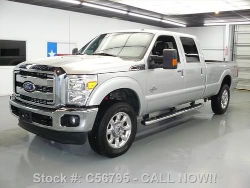 2011 ford f-350 lariat crew 4x4 fx4 diesel long bed 26k texas direct auto