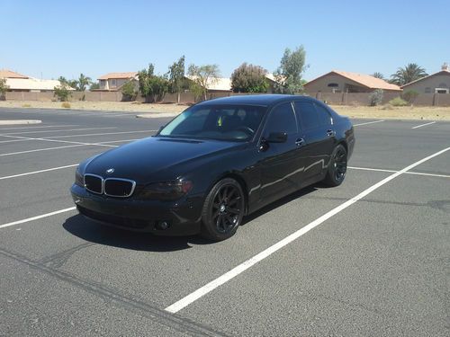 2006 bmw 750,sport,blk on blk, fully loaded, navi, cd changer, cold/heated seats