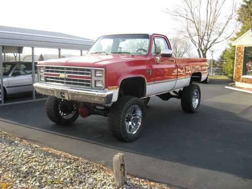 1985 chevy silverado k2500 h.d. 4x4 with 12v cummings diesel one of a kind !!!