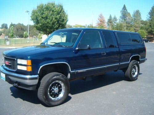 1995 gmc extended cab sle 4x4 original paint rust free only 112k miles