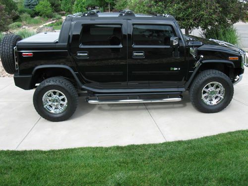 2008 hummer h2 sut- supercharged - beautiful black on black - 29,380 miles