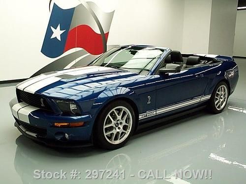 2007 ford mustang shelby gt 500 convertible 6spd 12k mi texas direct auto