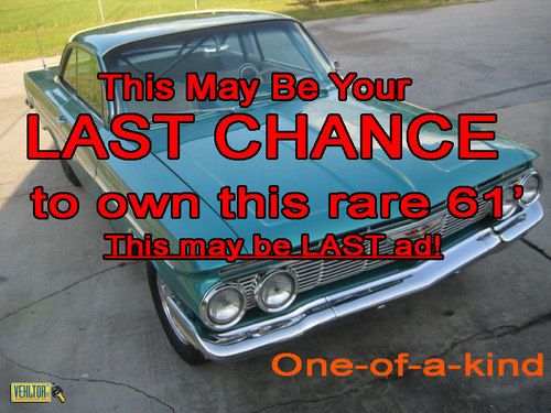 Videos&gt;1-of-akind restored chevy 61 impala "sport" bubbletop 454 v8 last chance?