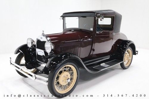 1928 ford model a business coupe - fully restored w/recent driveline rebuild!