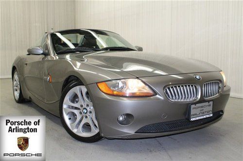 Z4 6 speed manual, leather, navigation gps convertible grey low miles