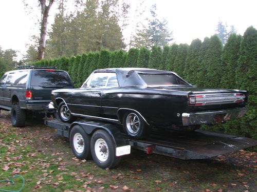 1968 plymouth sport satellite convertible, very rare b-body, magnums, fender tag