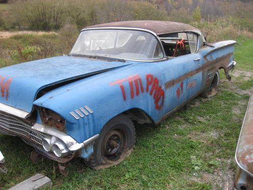 1958 chevrolet impala 283 stick  barn find restoration  project