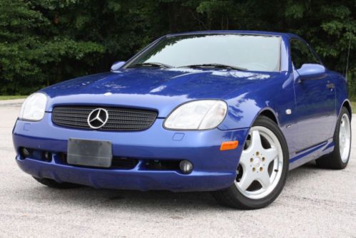 No reserve low miles blue/black leather 5-speed supercharged rwd amg wheels