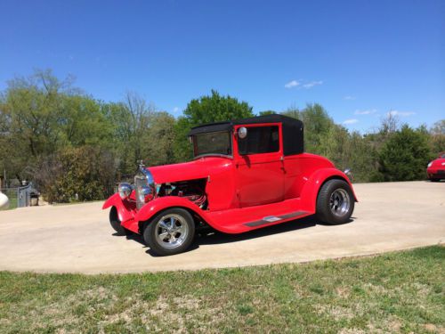 1929 ford model a with a henry ford steel body street rod with roll up windows