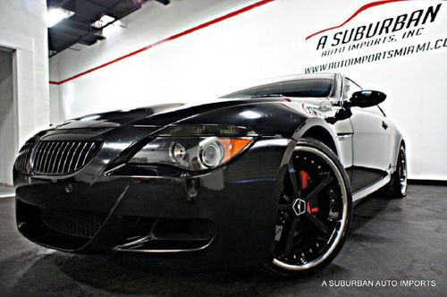 2006 bmw m6 coupe v10 500hp monster 21" ac schnitzer rims upgrades heads up disp