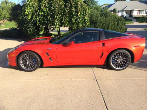 2011 corvette zr1 mint inferno orange blacked out rims/lights only 5849 miles!!!