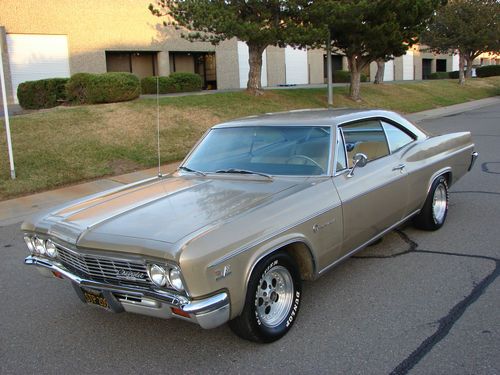 1966 impala 396 factory a/c rust free ca car original paint and interior #'s mat