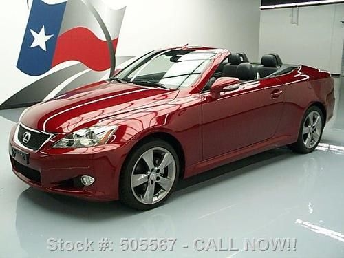 2010 lexus is250 hard top convertible climate seats 49k texas direct auto