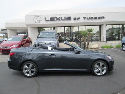 2010 gray v6 automatic leather navigation miles:22k convertible *certified