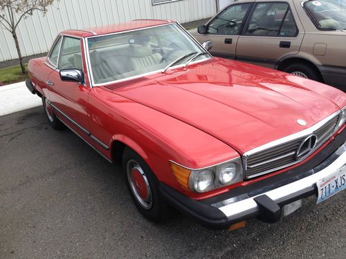 77 mercedes benz 450sl - nice driver! no reserve 3 day auction! hardtop roadster