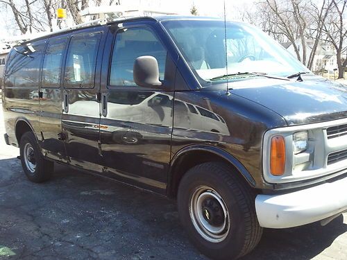 Chevy express full size work ready cargo van with tool bins and ladder rack