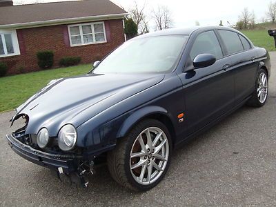 Jaguar s-type r salvage rebuildable repairable wrecked project damaged fixer
