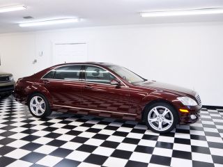 2007 mercedes-benz s550 p2 pkg only 19k mi barolo red carfax perfect