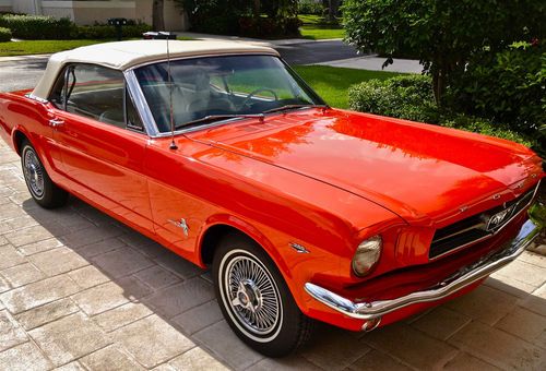 1965 (64 1/2) ford mustang convertible show condition "d" code 289 4 speed