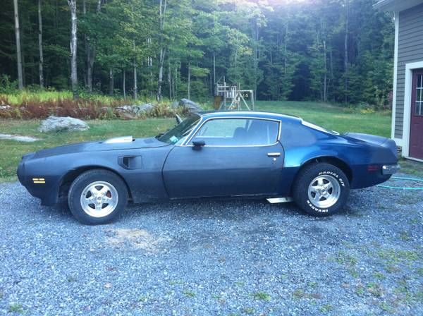 73 trans am clone.  built on an a 73 espirit. clean runner/driver.  needs finishing.  very little rust.  all the important parts are clean.  finished will be worth some $$