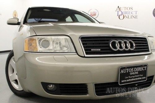 We finance 04 a6 premium awd heated front/rear seats cd changer sunroof v6 xenon