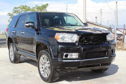 2010 toyota 4runner limited 4wd damaged salvage loaded nice unit export welcome!