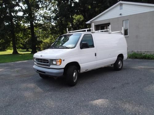 1999 ford e-350 econoline cargo van well maintainted diesel turbocharged