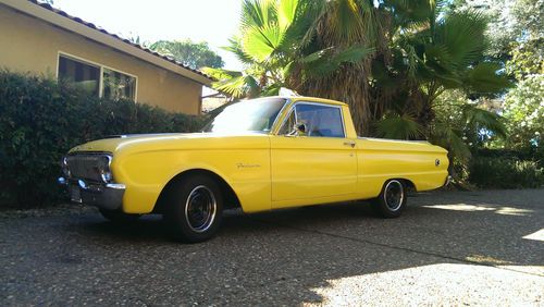 1961 ford falcon ranchero base 2.8l gorgeous yellow antique car scarce year