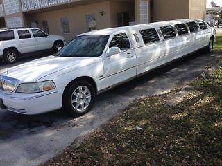 Lincoln town car stretch limousine.