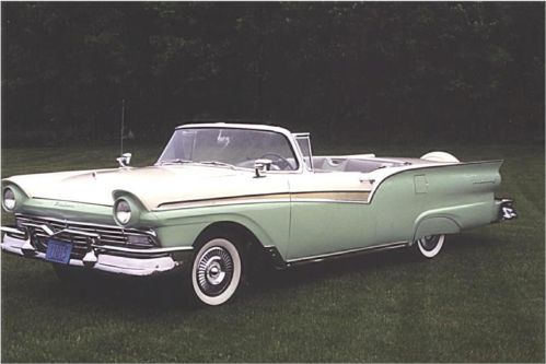 1957 ford fairlane 500 skyliner retractable hardtop convertible re-stored