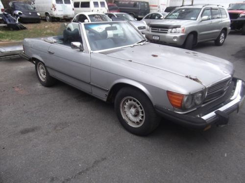 1976 mercedes benz 450sl convertible/hardtop 8cyl automatic running project car