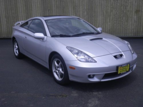 2000 toyota celica gts coupe hatchback 2-door 1.8l silver sunroof