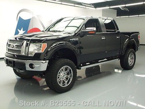 2012 ford f-150 lariat crew 5.0 4x4 lifted rear cam 33k texas direct auto