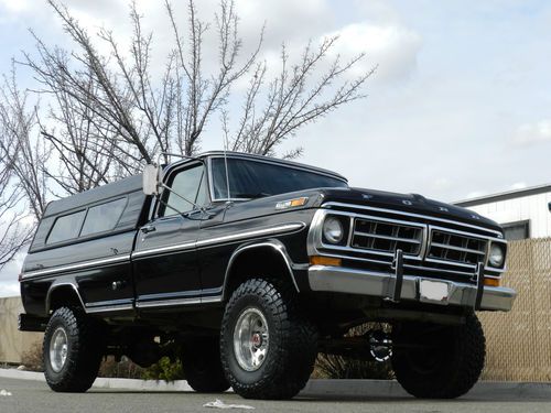 1972 ford highboy ranger 4x4 94k miles, collector ,  60+pics black on black