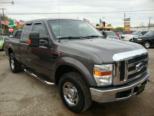 2008 ford f250 xlt suber cab gas v8 5.4l gray clean title runs perfect