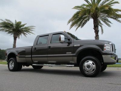 Ford f350 super duty lariat dually 4x4 with powerstroke diesel clean carfax!!
