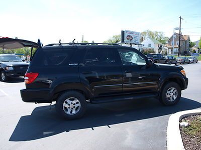 2001 black limited  4x4 suv no reserve auction 3rd row seating v8 roof leather