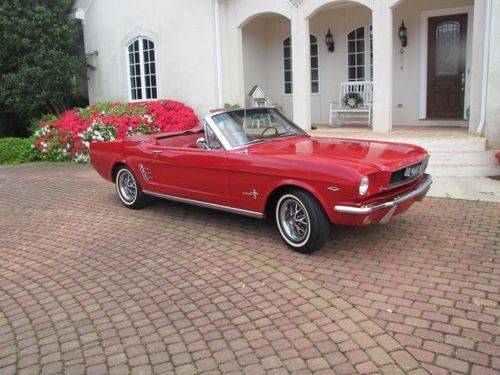 1966 ford mustang convertible 289 v8 with rare 4 speed transmission restored